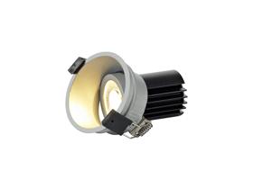 DM201733  Bania A 12 Powered by Tridonic  12W 3000K 1200lm 24° CRI>90 LED Engine, 350mA Silver Adjustable Recessed Spotlight, IP20